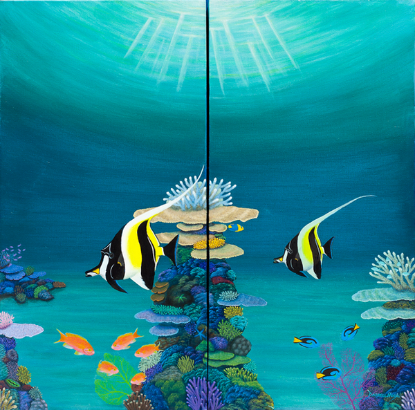 ヴィンテージ　REEF BEAUTY DARRELL HOOK　アートポスター ヴィンテージ REEF BEAUTY DARRELL HOOK アートポスター DARRELL HOOK