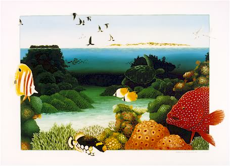 Reef Meets Rainforest - Large Print by David Stacey